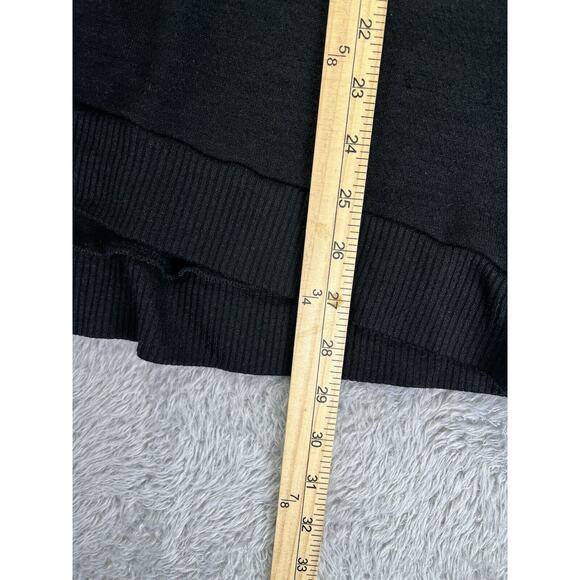 Women’s Gap Over Sized Light Weight Sweater Side Slits Black Size XL - Picture 5 of 8